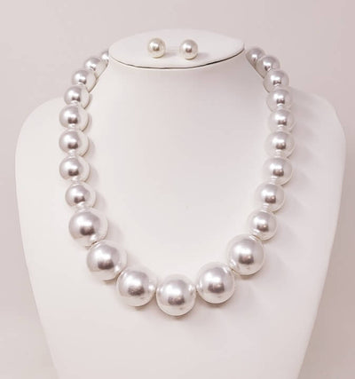 Fashion Pearl Necklace Set #JN10292 - Multiple Colors (PC)