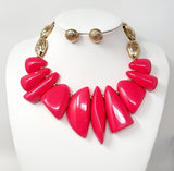 Fashion Wooden Necklace Set #JN10662 - Multiple Colors (PC)