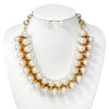 Fashion Pearl Chain Necklace Set #JN10723GCR - Gold (PC)
