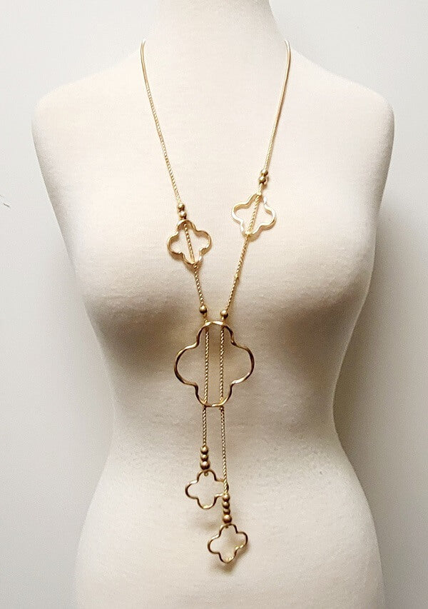 Fashion Clover Necklace Set #JN11026- Multiple Colors (PC)