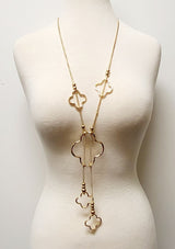 Fashion Clover Necklace Set #JN11026- Multiple Colors (PC)