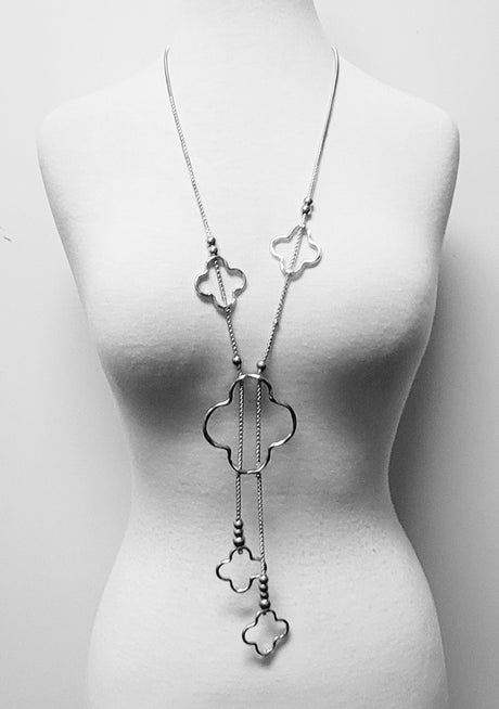 Fashion Clover Necklace Set #JN11026- Multiple Colors (PC)