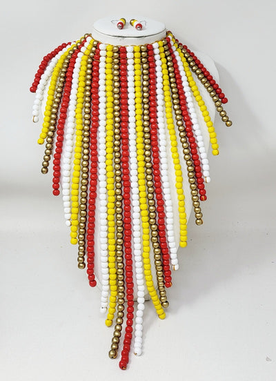 Fashion Wooden Necklace Set #JN11115 - Multiple Colors (PC)