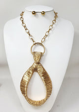 Fashion Necklace & Earring Set #JN11130 - Multiple Colors (PC)