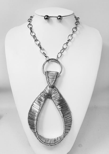 Fashion Necklace & Earring Set #JN11130 - Multiple Colors (PC)