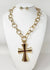 Fashion Cross Chain Necklace Set #JN11141 - Multiple Colors (PC)