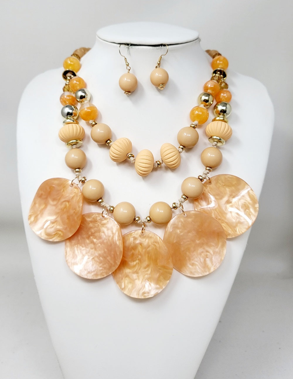 Fashion Design Necklace Set #JN11166 - Multiple Colors (PC)