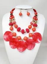 Fashion Design Necklace Set #JN11166 - Multiple Colors (PC)