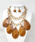 Fashion Wooden Chain Necklace Set #JN11191GBR - Brown (PC)