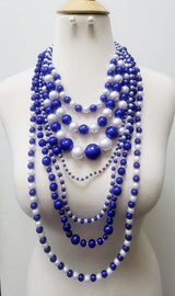 Fashion Pearl Necklace Set #JN11196 - Multiple Colors (PC)