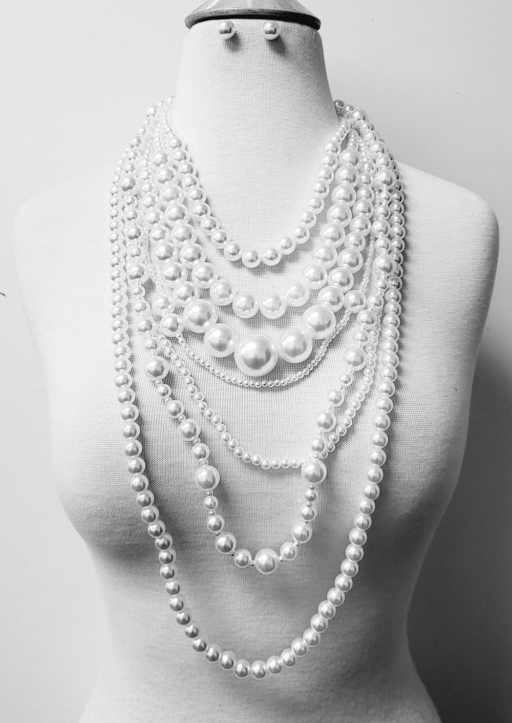 Fashion Pearl Necklace Set #JN11196 - Multiple Colors (PC)