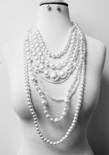 Fashion Pearl Necklace Set #JN11196 - Multiple Colors (PC)