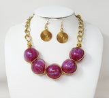 Fashion Design Necklace Set #JN11203 - Multiple Colors (PC)