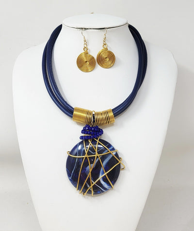 Fashion Design Necklace Set #JN11206 - Multiple Colors (PC)