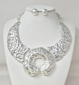 Fashion Crescent Collar Necklace Set #JN11210 - Multiple Colors (PC)