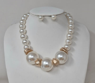 Fashion Pearl Necklace Set #JN11215 - Multiple Colors (PC)