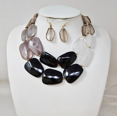 Fashion Stone Necklace #JN11252 - Multiple Colors (PC)