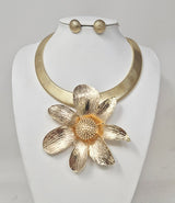 Wholesale Fashion Statement Flower Necklace/Earring Set #JN11298 (PC)