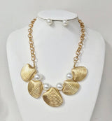 Fashion Shell Charm Necklace Set #JN11351 - Multiple Colors (PC)