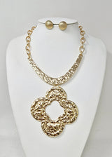 Fashion Design Clover Necklace #JN11353 - Multiple Colors (PC)