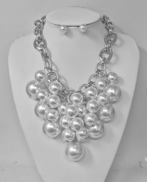Fashion Pearl Necklace #JN11356 - Multiple Colors (PC)