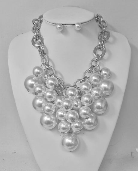 Fashion Pearl Necklace #JN11356 - Multiple Colors (PC)