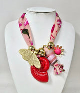 Fashion Butterfly & Shell Charm Necklace #JN11401 - Multiple Colors (PC)