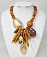 Fashion Cluster Statement Necklace #JN11457 - Multiple Colors (PC)