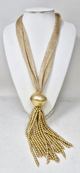 Fashion Long Scarf Tassel Necklace #JN11484 - Multiple Colors (PC)