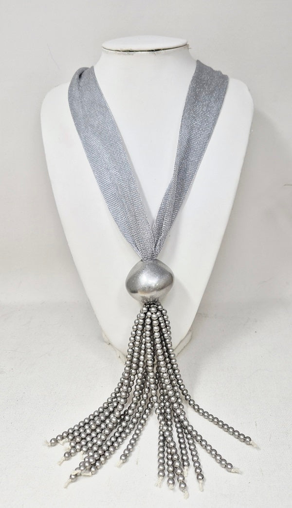 Fashion Long Scarf Tassel Necklace #JN11484 - Multiple Colors (PC)