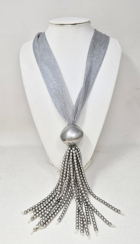 Fashion Long Scarf Tassel Necklace #JN11484 - Multiple Colors (PC)