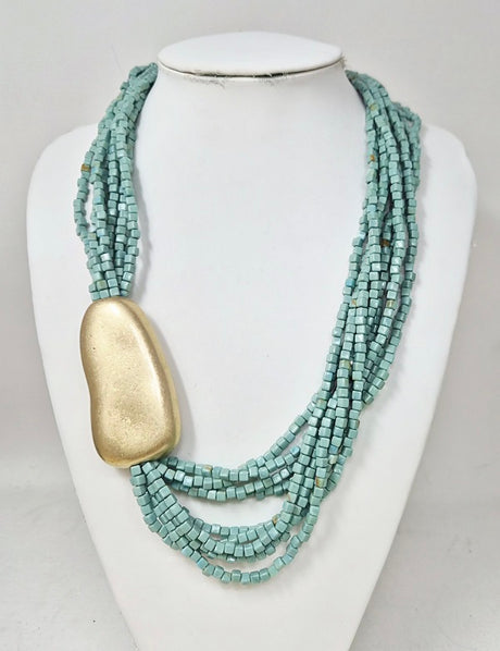 Fashion Small Bead Necklace #JN11485 - Multiple Colors (PC)