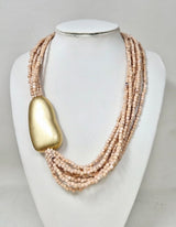 Fashion Small Bead Necklace #JN11485 - Multiple Colors (PC)