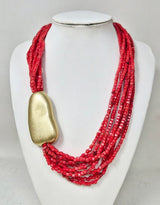 Fashion Small Bead Necklace #JN11485 - Multiple Colors (PC)