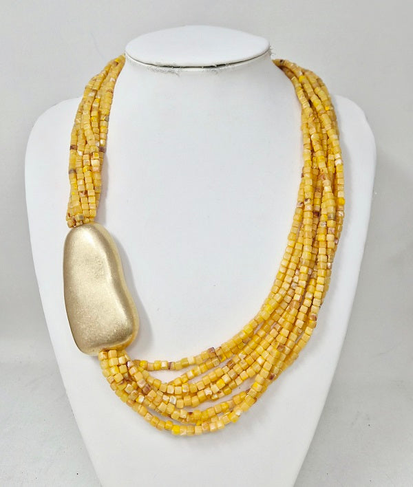 Fashion Small Bead Necklace #JN11485 - Multiple Colors (PC)