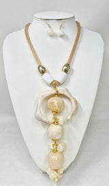 Fashion Pendant Necklace Set #JN11514 - Multiple Colors (PC)
