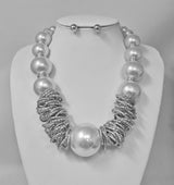 Fashion Pearl & Gold Necklace Set #JN11533 - Multiple Colors (PC)
