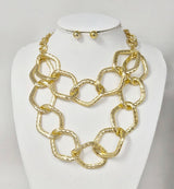 Fashion Chain Link Necklace Set #JN11554 - Multiple Colors (PC)