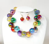 Fashion Bubble Gum Necklace Set #JN20060 - Multiple Colors (PC)