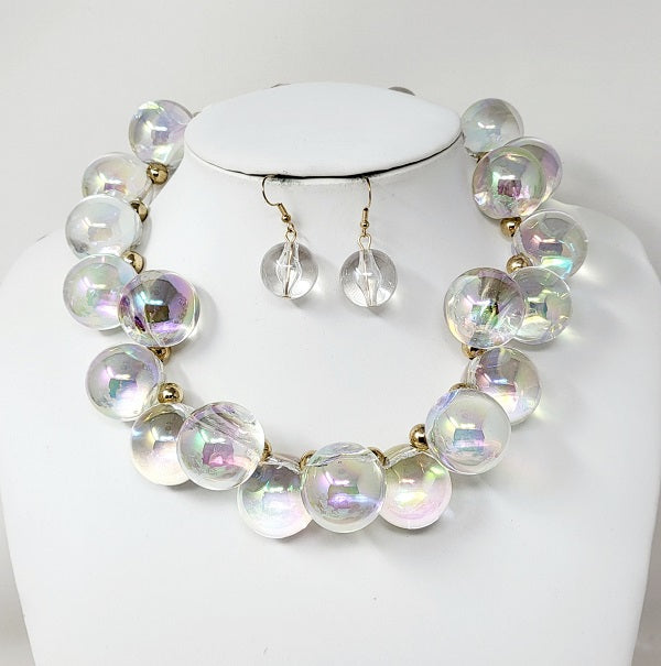 Fashion Bubble Gum Necklace Set #JN20060 - Multiple Colors (PC)