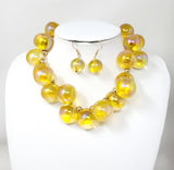 Fashion Bubble Gum Necklace Set #JN20060 - Multiple Colors (PC)