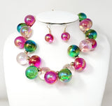 Fashion Bubble Gum Necklace Set #JN20060 - Multiple Colors (PC)