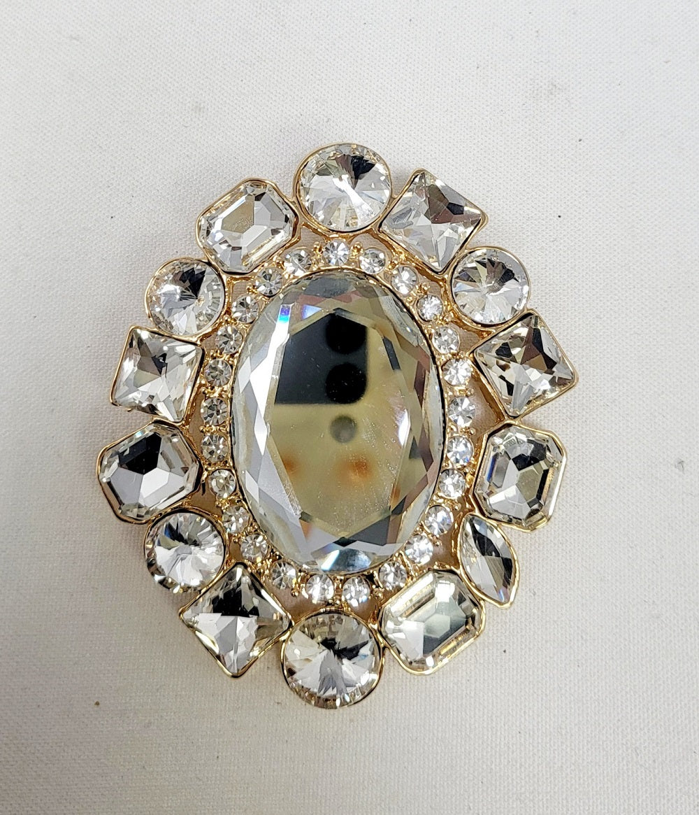 Fashion Design Rhinestone Brooch #JP10015 - Multiple Colors (PC)