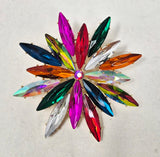 Fashion Crystal Flower Brooch #JP10021 - Multiple Colors (PC)
