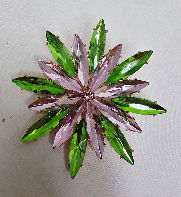 Fashion Crystal Flower Brooch #JP10021 - Multiple Colors (PC)
