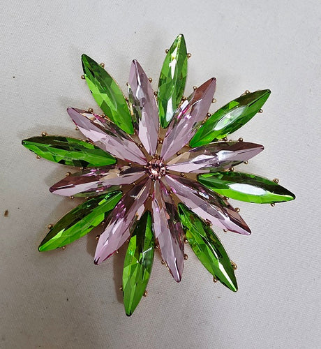 Fashion Crystal Flower Brooch #JP10021 - Multiple Colors (PC)
