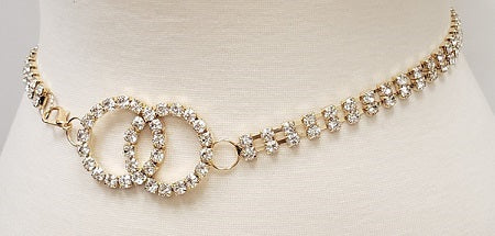 Fashion Double Circle Stone Belt #JT11025 - Multiple Colors (PC)