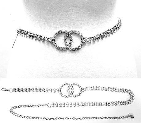 Fashion Double Link Stone Belt #JT11026 - Multiple Colors (PC)