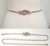 Fashion Rhinestone Knot Chain Belt #JT11217 - Multiple Colors (PC)