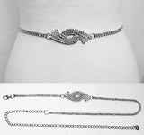 Fashion Rhinestone Knot Chain Belt #JT11217 - Multiple Colors (PC)
